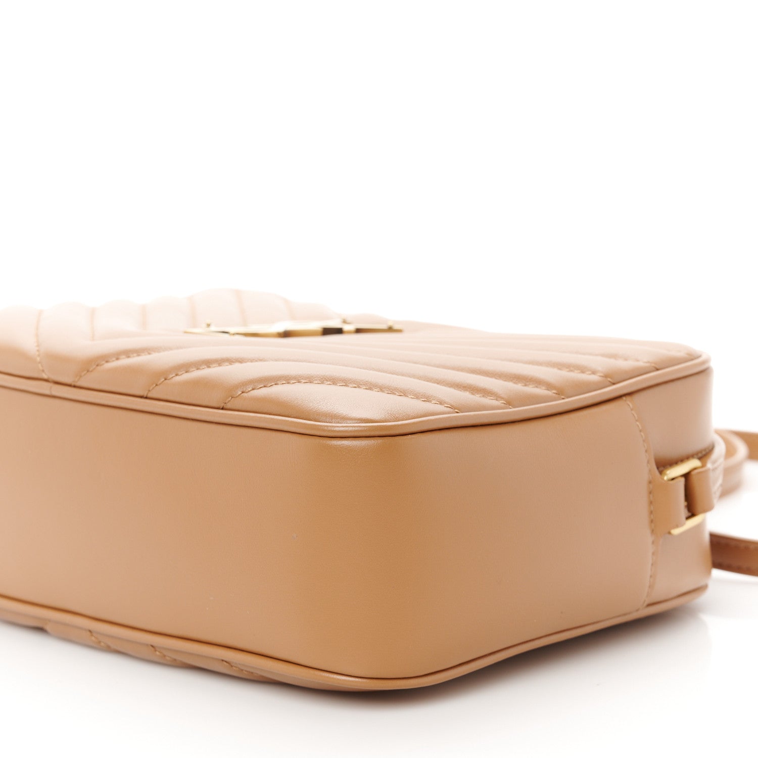 Saint Laurent Calfskin Matelasse Monogram Lou Camera Bag Cinnamon 10 of 11