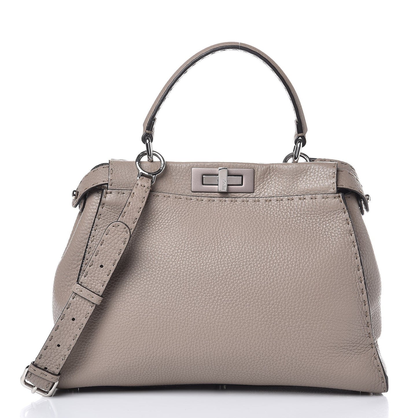 Cuoio Romano Selleria Medium Peekaboo Iconic Satchel Corda