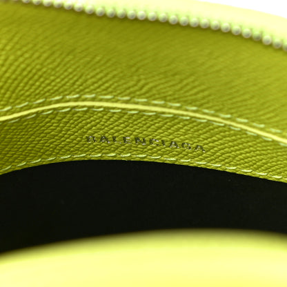 Balenciaga Signature Grained Calfskin Logo XXS Ville Top Handle Bag Acid Green Black 8 of 9