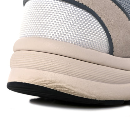 Chanel Mesh Suede Calfskin Grained Calfskin Womens CC Sneakers 37 Grey White Pink 8 of 8
