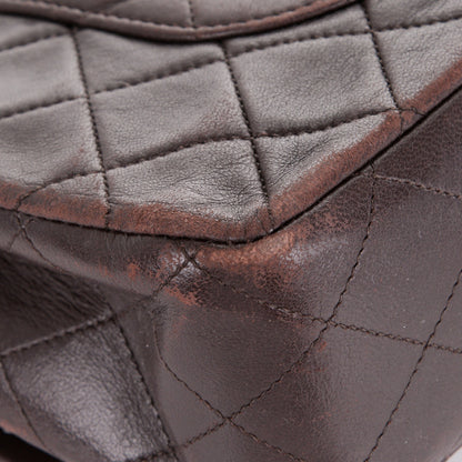 Chanel Lambskin Medium Double Flap Brown 9 of 12