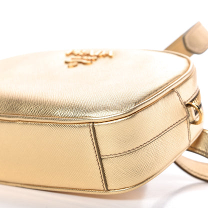 Prada Metallic Saffiano Belt Bag Gold 7 of 10
