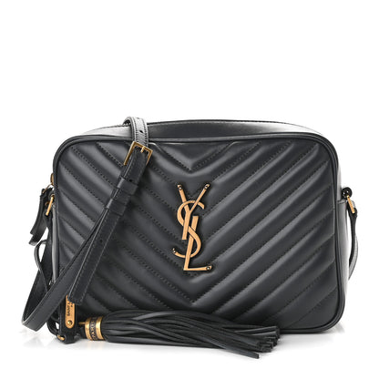 Saint Laurent Calfskin Matelasse Monogram Lou Camera Bag Grey 1 of 10