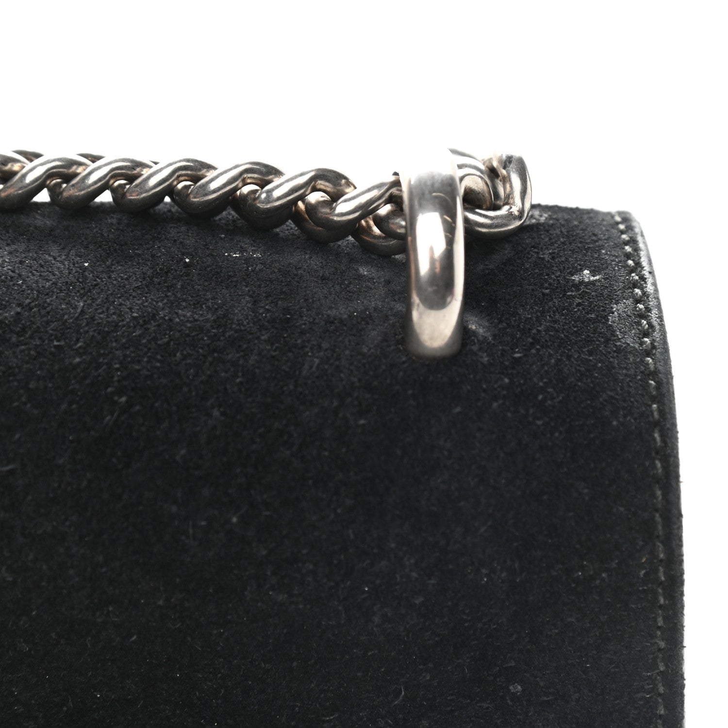 Gucci Suede Medium Dionysus Shoulder Bag Black 16 of 17