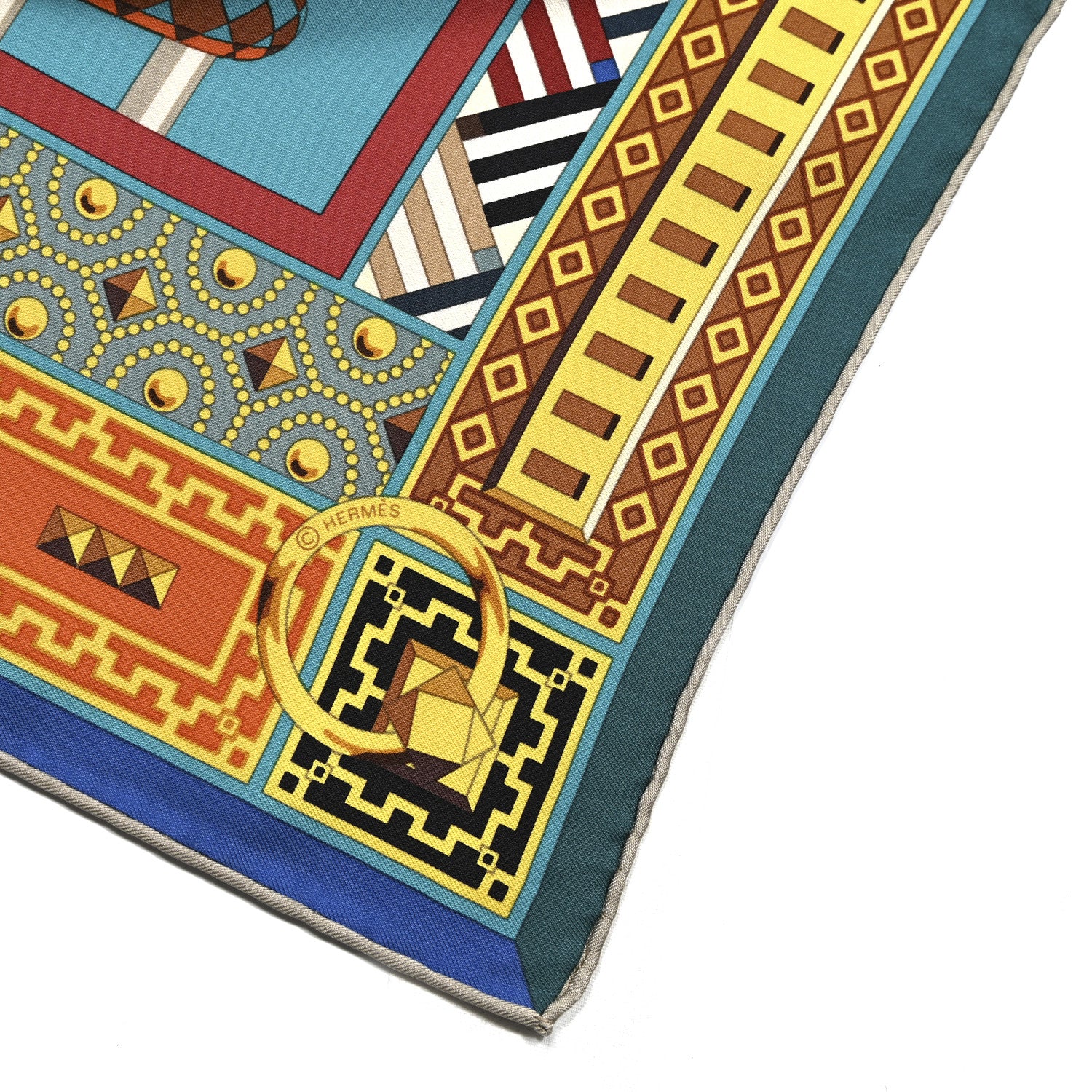 Hermes Silk Colliers de Chiens Scarf 90 4 of 5