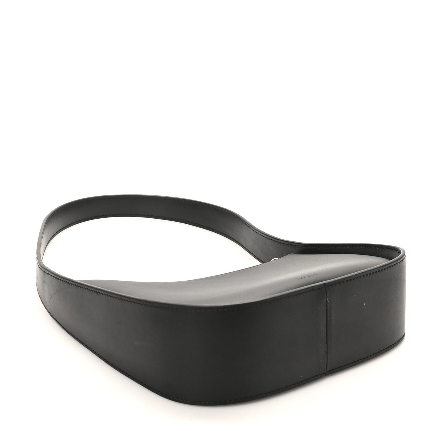Smooth Calfskin Half Moon Shoulder Bag Black