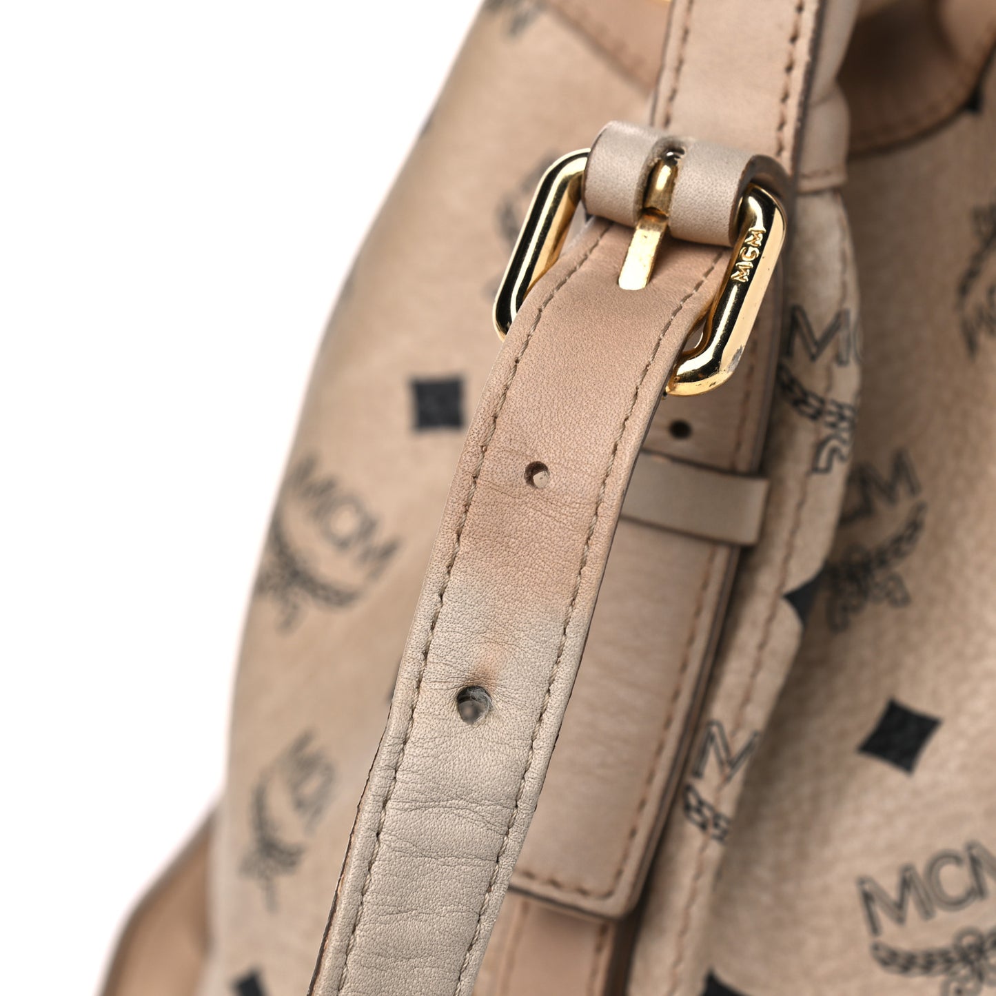 Visetos Essential Drawstring Bucket Bag Beige