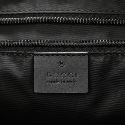 Gucci GG Supreme Monogram Web Flap Messenger Bag Black 6 of 8