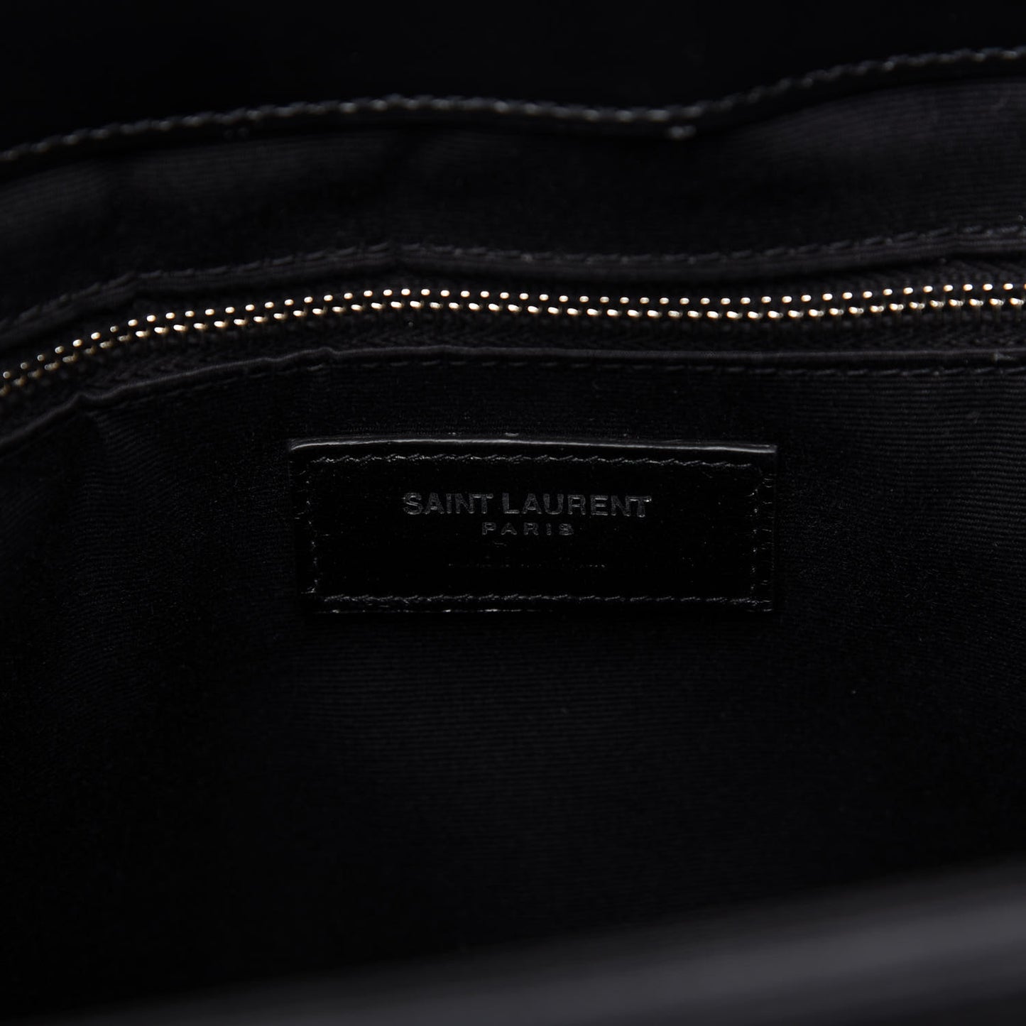 Calfskin Y Quilted Monogram Large Loulou Shopper Black