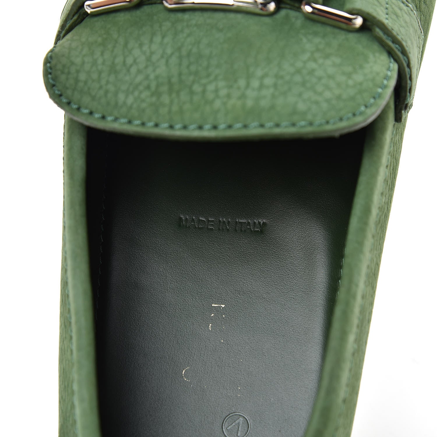 Louis Vuitton Nubuck Mens Hockenheim Moccasin Loafers 10 Vert 6 of 8