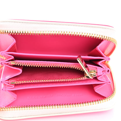 Christian Dior Calfskin Vibe Voyageur Card Holder Fluorescent Pink 5 of 8