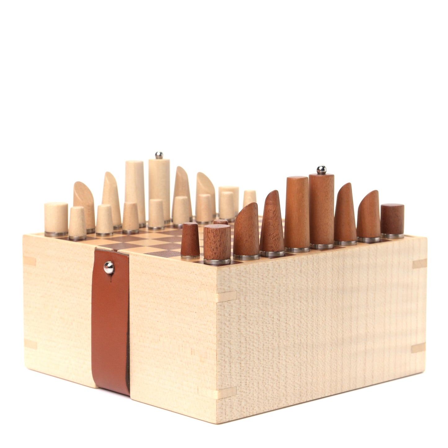 Sycamore Mahogany Wood Samarcande Chess Game