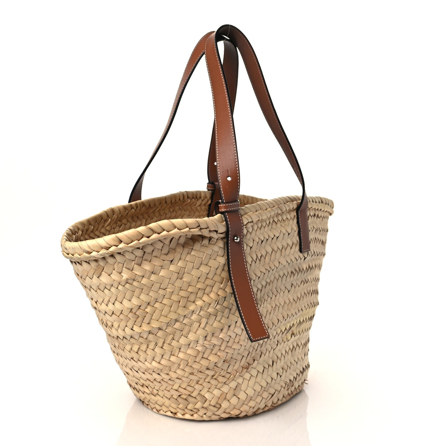 Raffia Basket Tote Bag Natural Tan