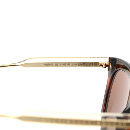 Gucci Acetate Crystal Square Sunglasses GG0564S Tortoise 7 of 8