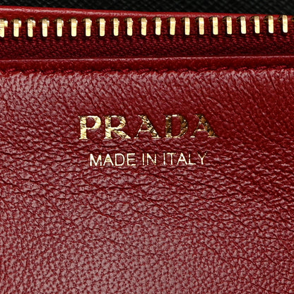 Prada Saffiano Lux Chain Wallet Black 6 of 9