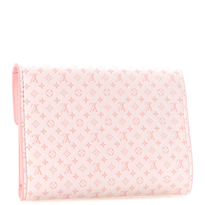 Louis Vuitton Calfskin Nanogram Embossed Victorine Wallet Light Bliss 3 of 6