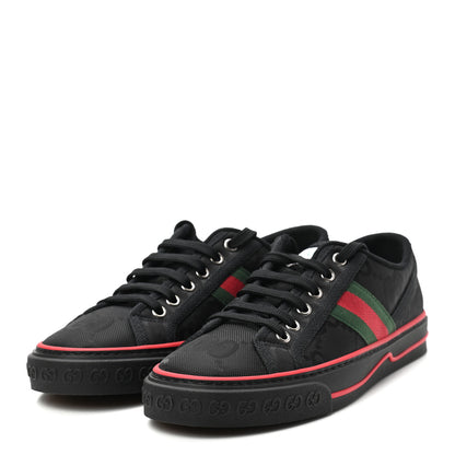 Gucci Econyl Nylon Web Monogram Off The Grid Womens 1977 Tennis Sneakers 38.5 Black 3 of 7