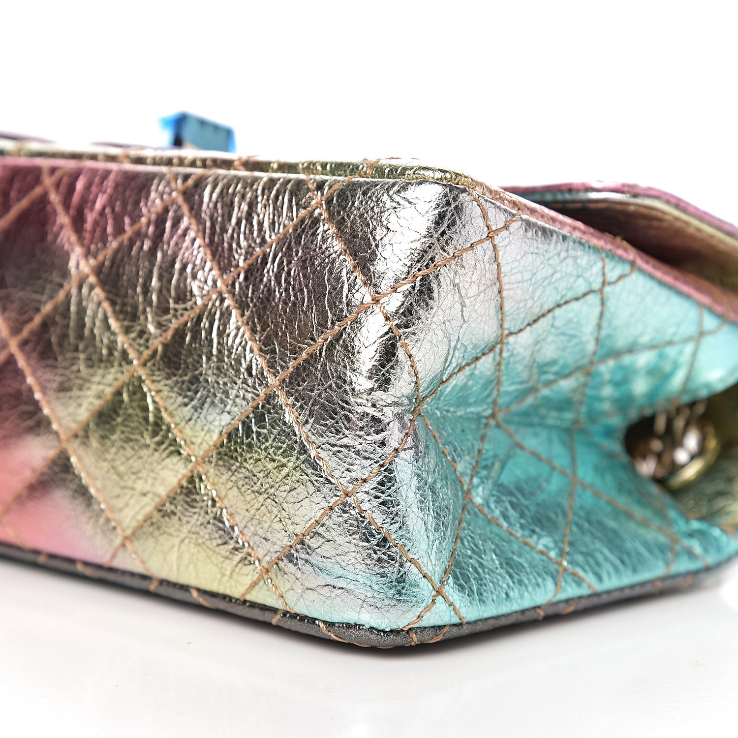 Chanel Metallic Goatskin Quilted Mini 2.55 Reissue Flap Multicolor 8 of 10