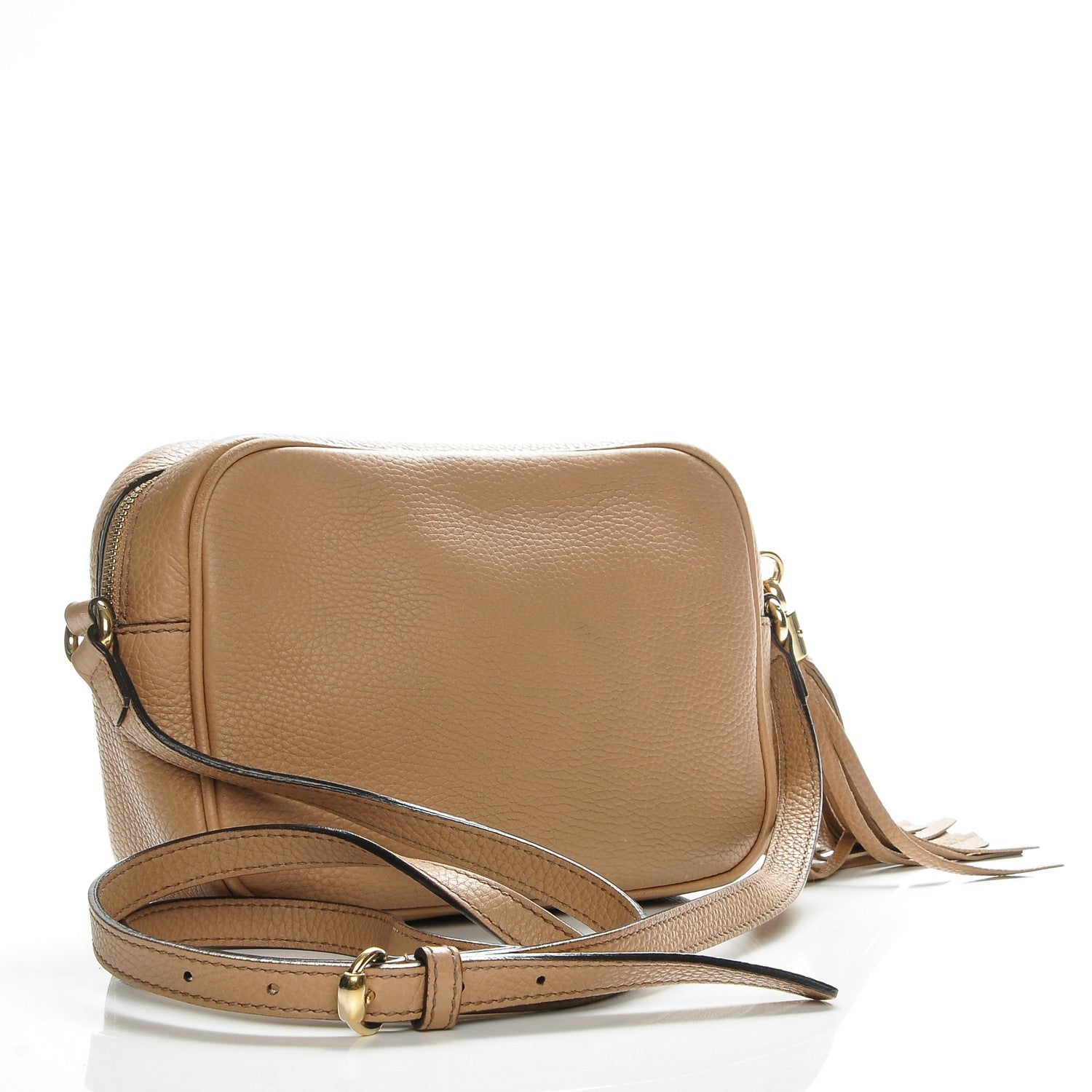 Gucci Pebbled Calfskin Small Soho Disco Bag Rose Beige 3 of 7