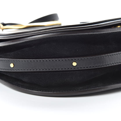 Chloe Calfskin Suede Medium Nile Bracelet Bag Black 9 of 16