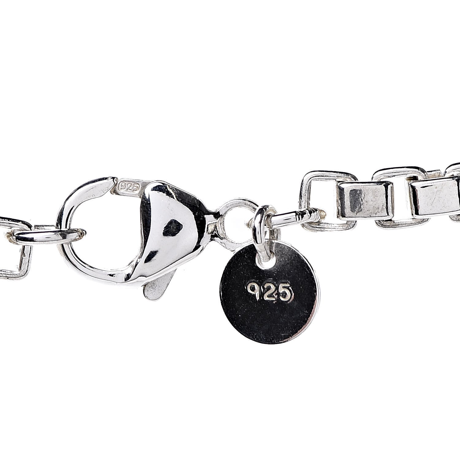 Tiffany Sterling Silver 4mm Venetian Link Necklace 5 of 5