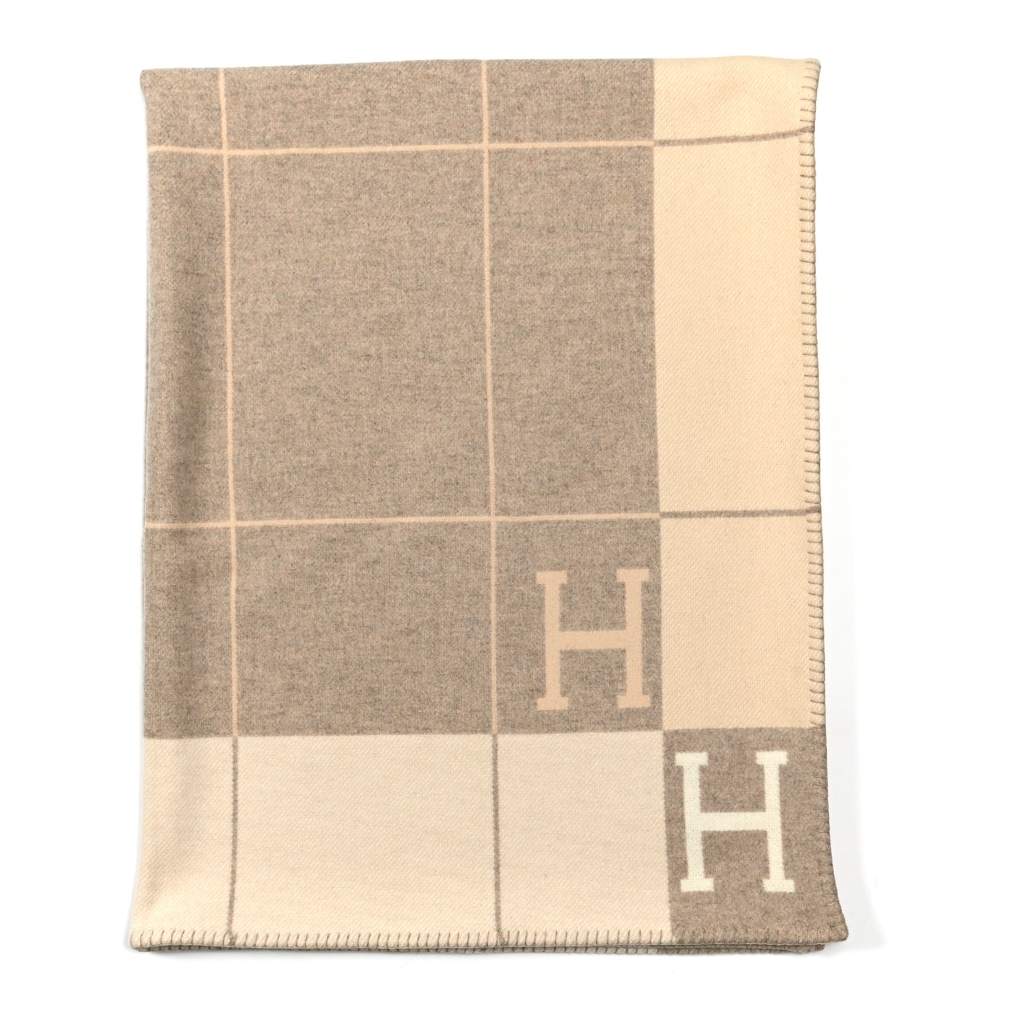 Wool Cashmere Avalon III Blanket Coco Camomille