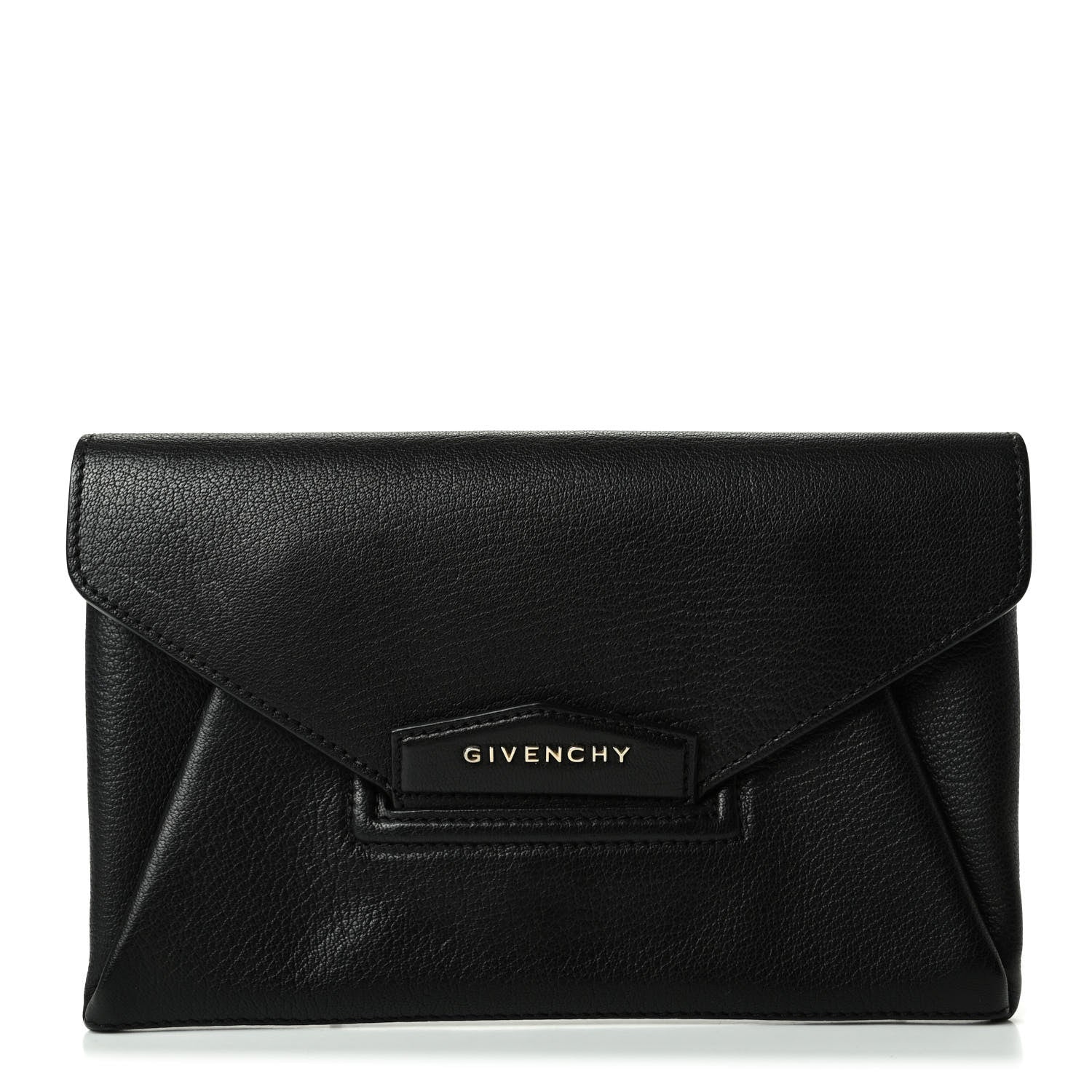 Givenchy Sugar Goatskin Small Antigona Envelope Clutch Black 1 of 6