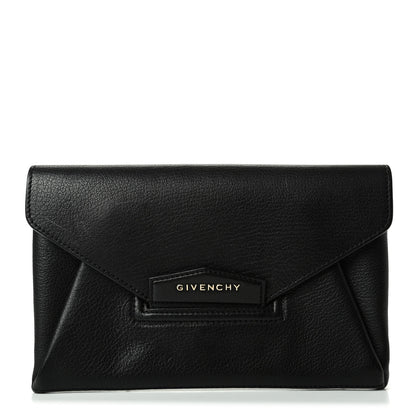 Givenchy Sugar Goatskin Small Antigona Envelope Clutch Black 1 of 6