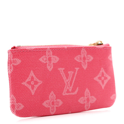 Louis Vuitton Monogram Origine Lin Key Pouch Rose Ruban 3 of 7