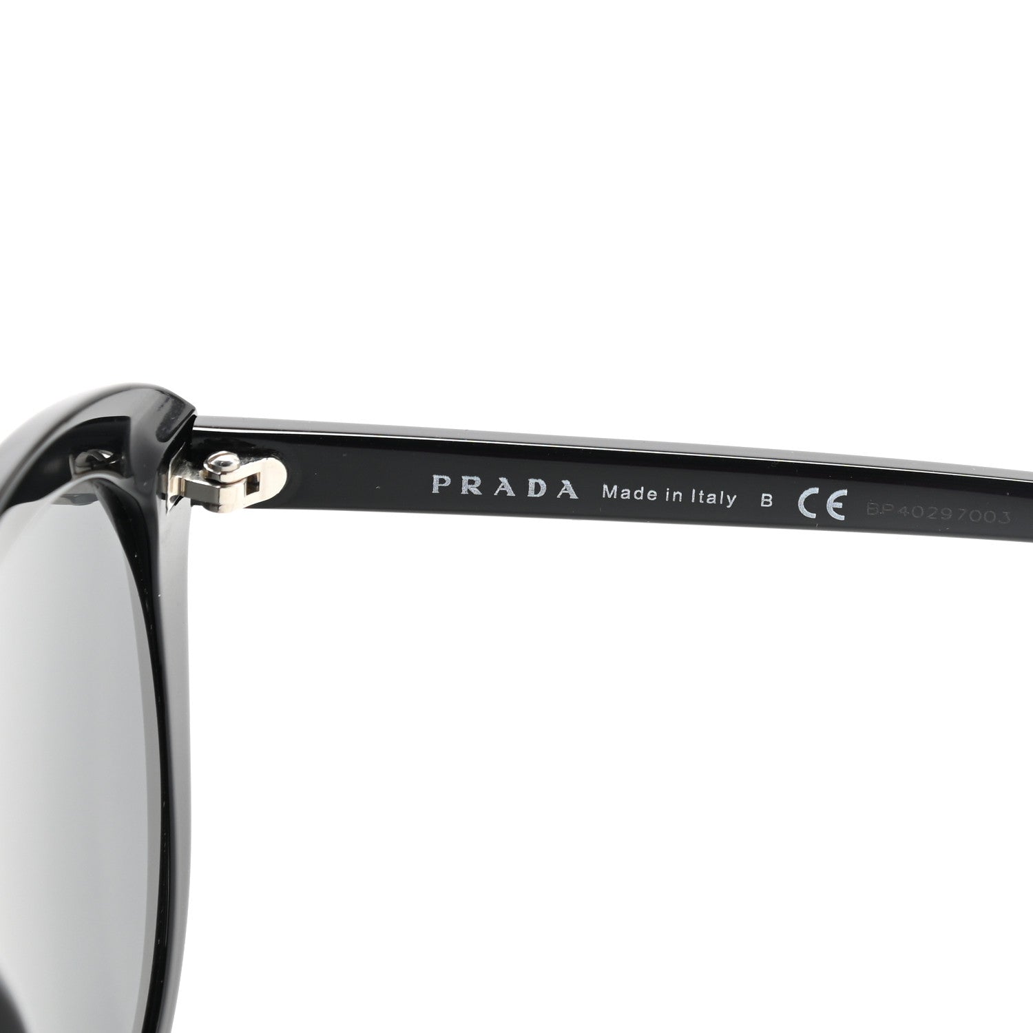 Prada Cat Eye Ultravox Sunglasses SPR 02V Black 5 of 5