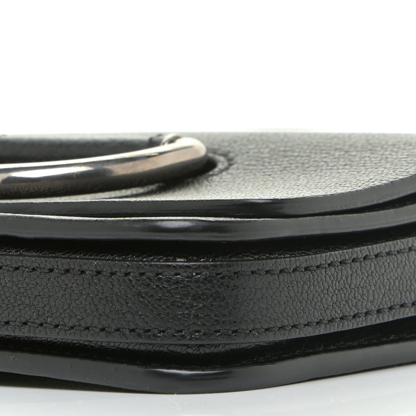 Goatskin Mini D-Ring Bag Black