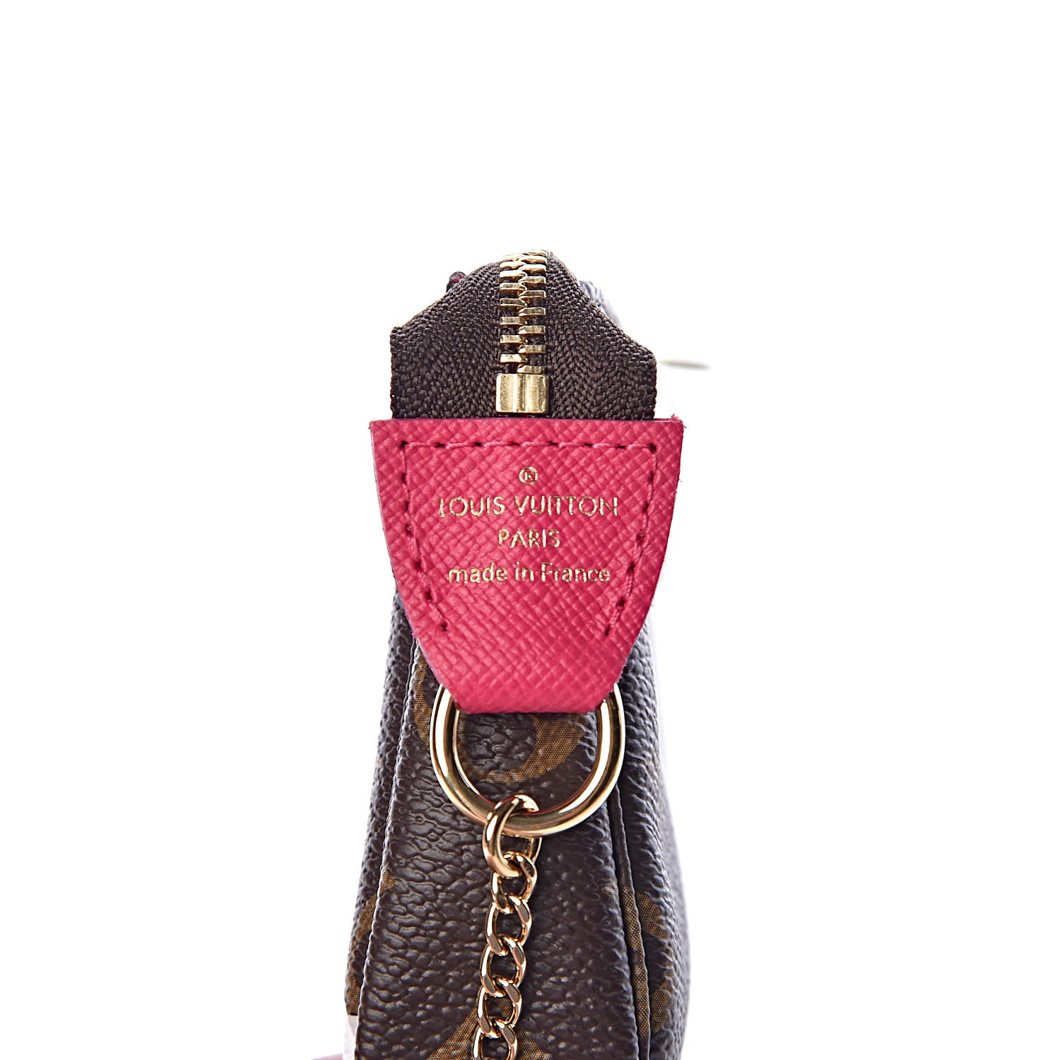 Louis Vuitton Monogram 2019 Christmas Animation Mini Courchevel Pochette Accessories Fuchsia 6 of 8