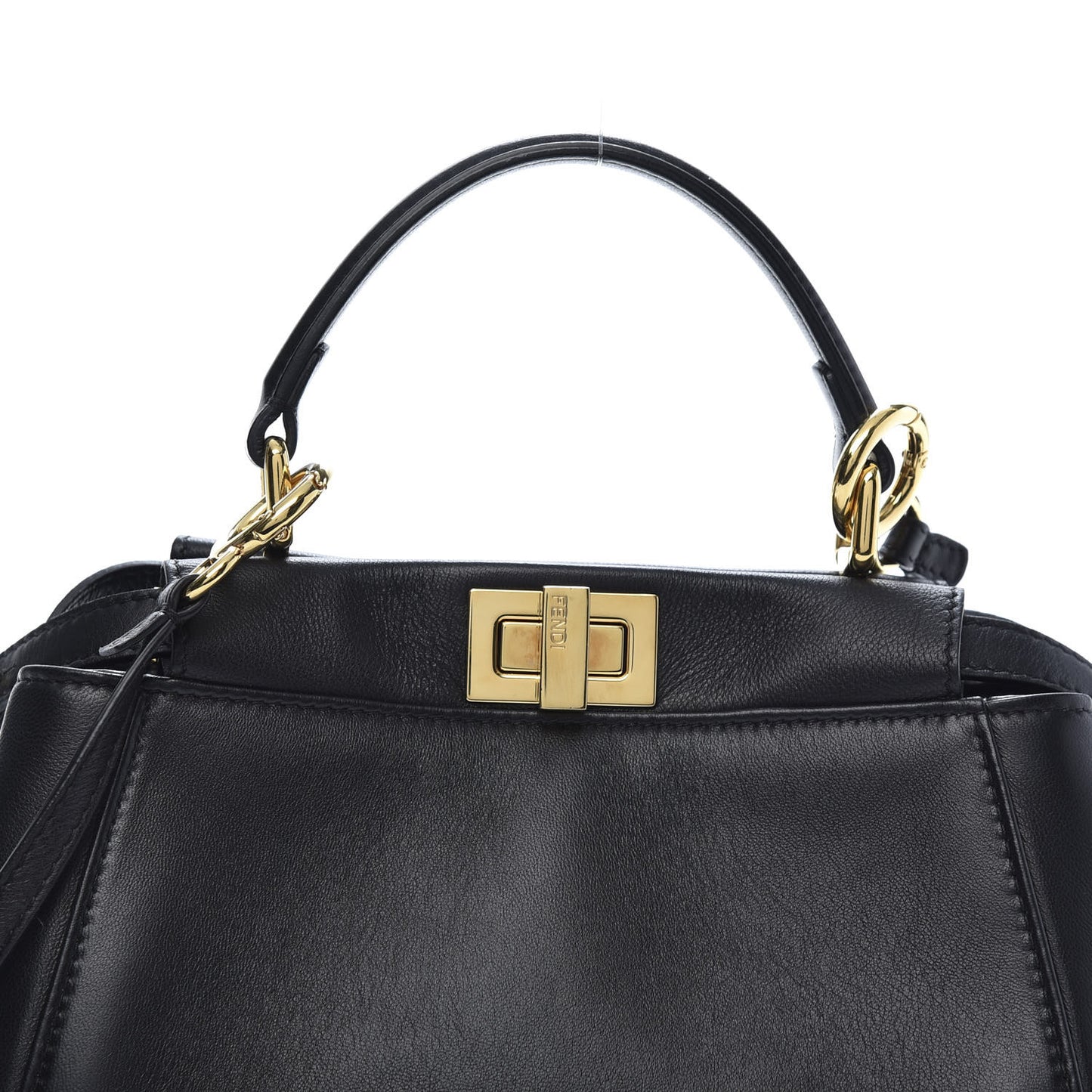 Nappa Mini Peekaboo Iconic Satchel Black