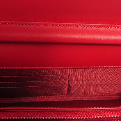 Chanel Caviar Quilted Boy Wallet On Chain WOC Red 6 of 8