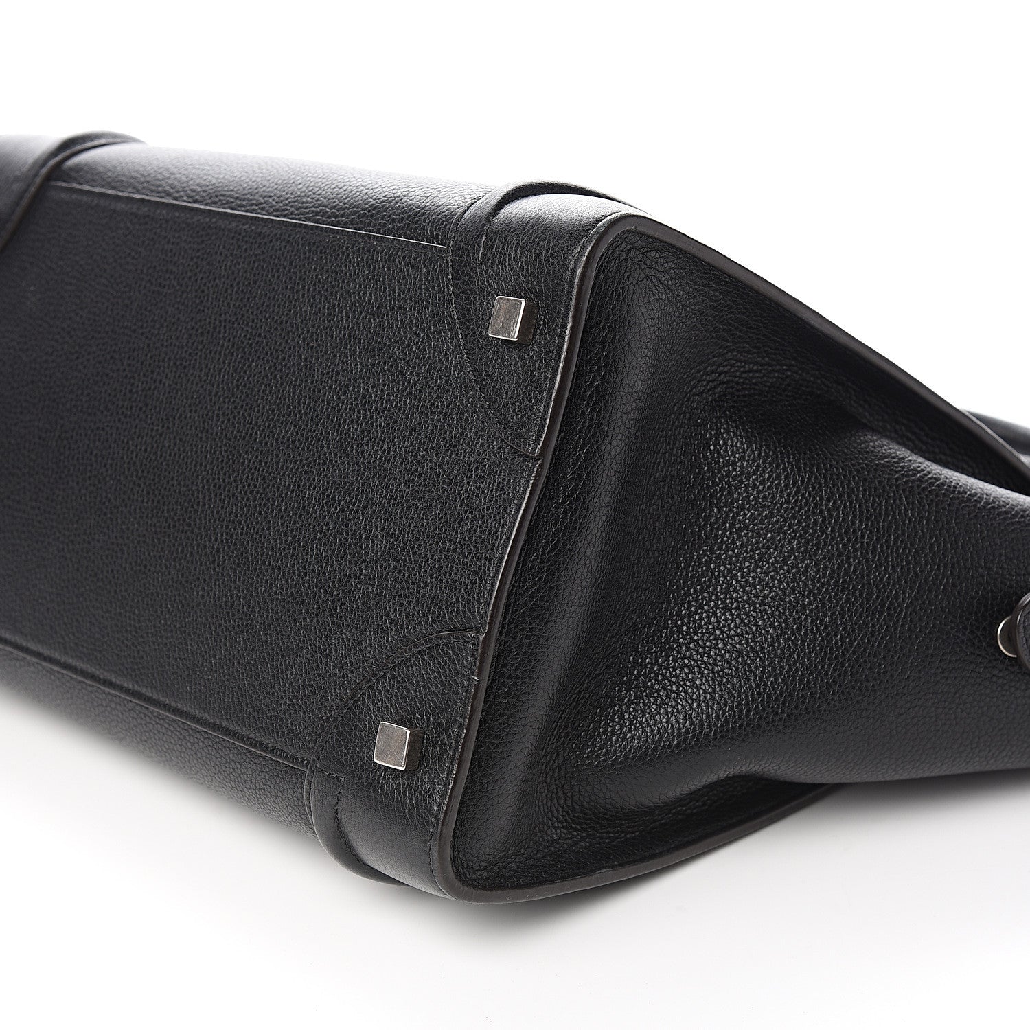 Celine Drummed Calfskin Mini Luggage Black 10 of 10