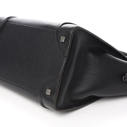 Celine Drummed Calfskin Mini Luggage Black 10 of 10