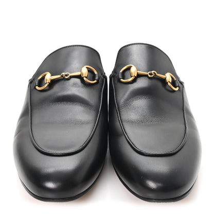 Gucci Calfskin Womens Princetown Slippers 37.5 Black 3 of 10