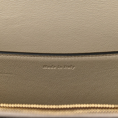 Celine Shiny Smooth Calfskin Medium Frame Shoulder Bag Grege Storm 6 of 9