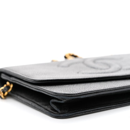 Chanel Caviar Timeless CC Wallet on Chain WOC Black 10 of 15