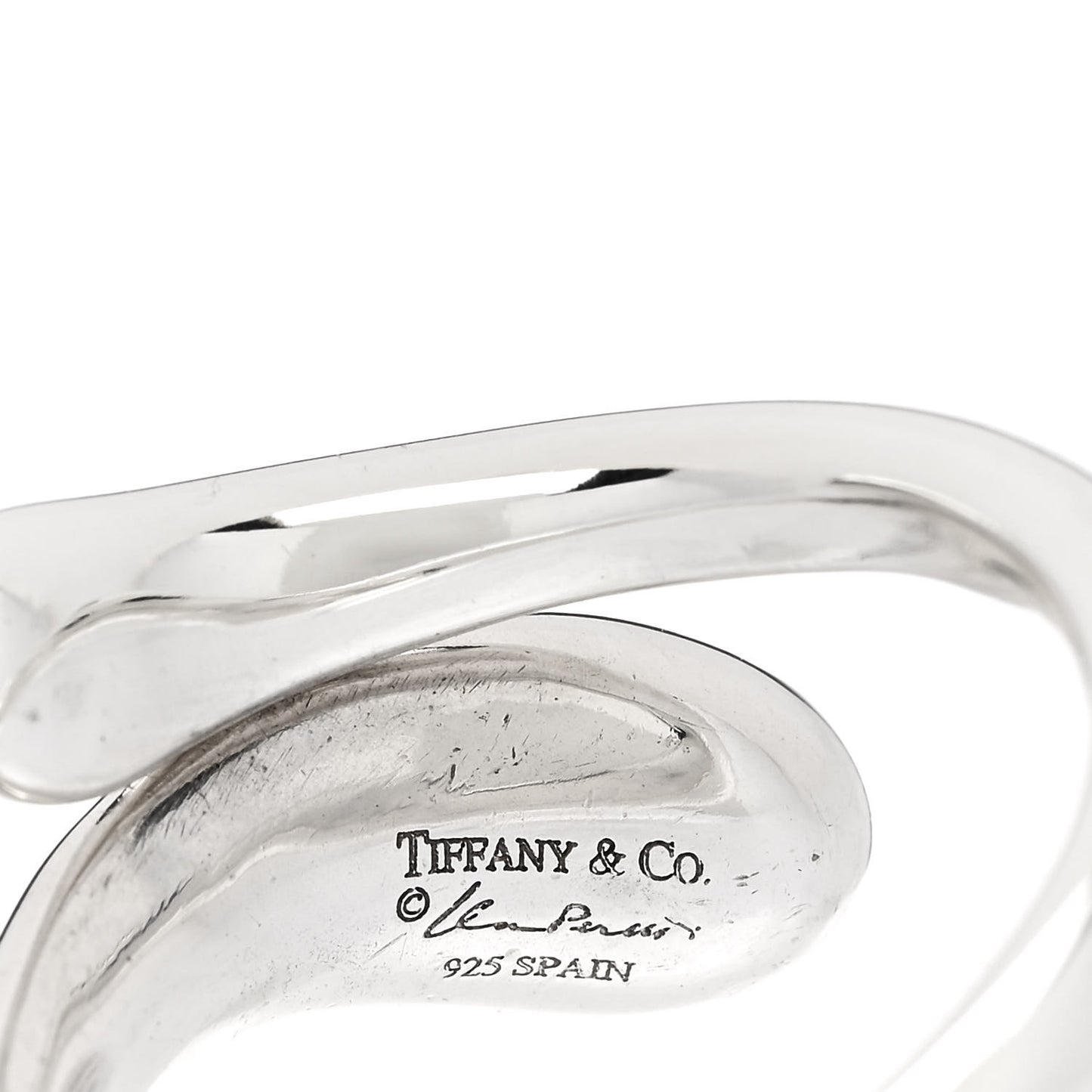 Sterling Silver Elsa Peretti Teardrop Ring 57 8