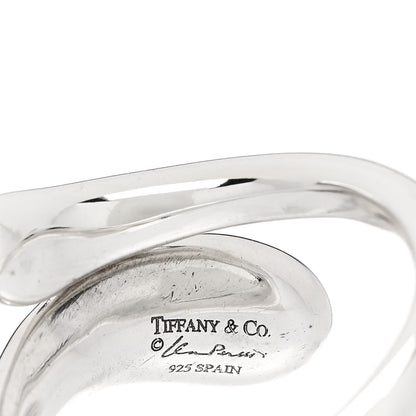 Tiffany Sterling Silver Elsa Peretti Teardrop Ring 57 8 4 of 4