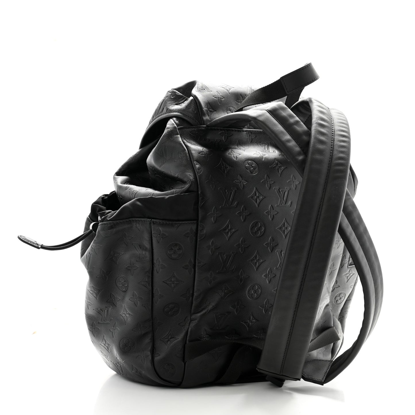Calfskin Monogram Shadow Discovery Backpack Black