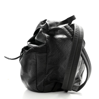 Louis Vuitton Calfskin Monogram Shadow Discovery Backpack Black 3 of 9