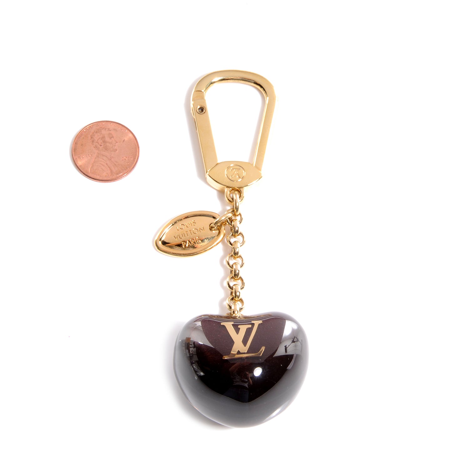 Pomme Bag Charm Key Holder Amarante
