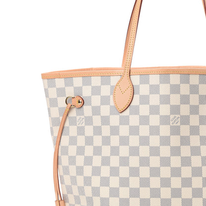 Louis Vuitton Damier Azur Neo Neverfull MM Rose Ballerine 8 of 10