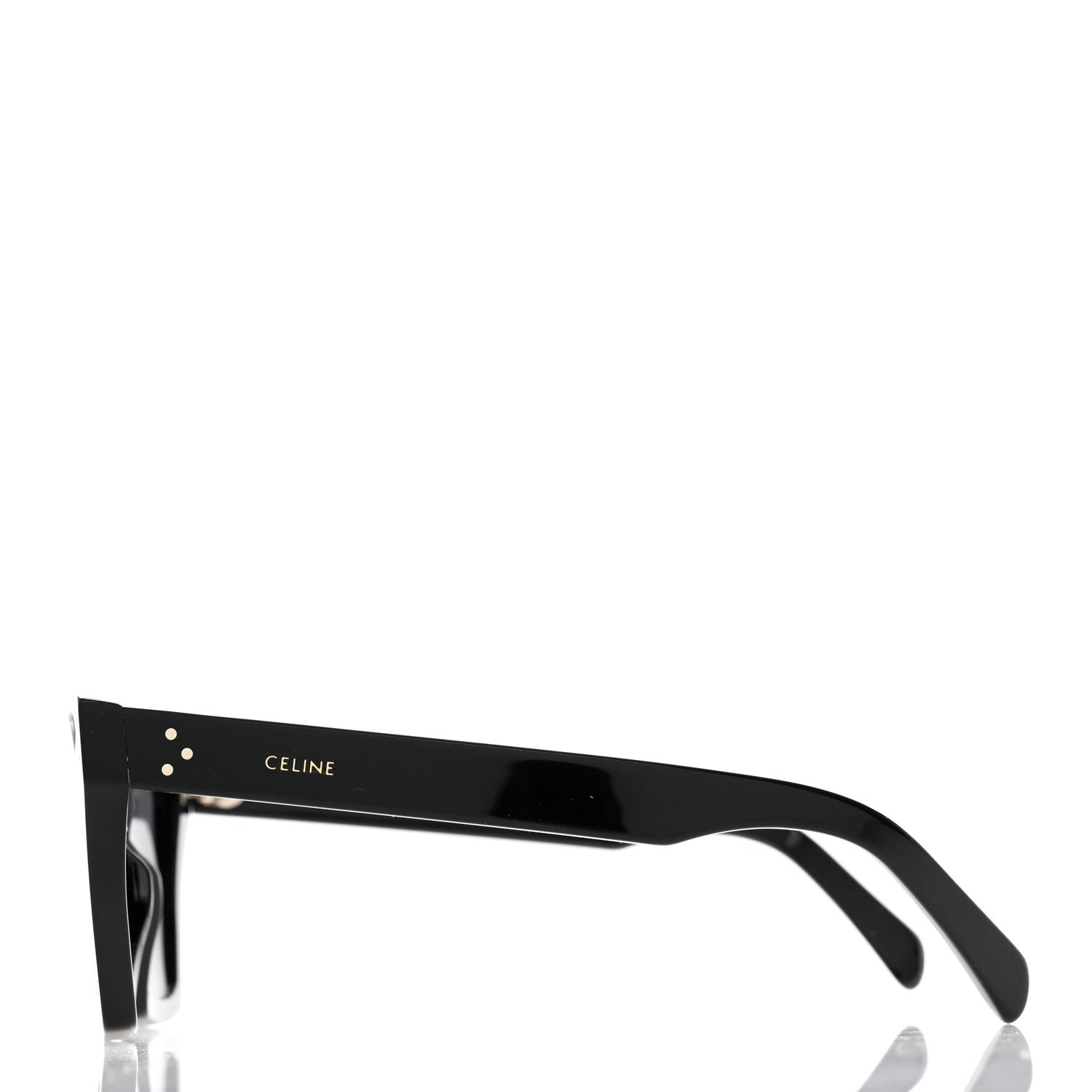 Celine Acetate Polarized Square Sunglasses CL40090I Black 3 of 7