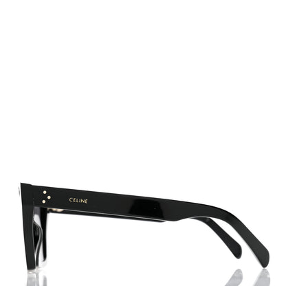 Celine Acetate Polarized Square Sunglasses CL40090I Black 3 of 7