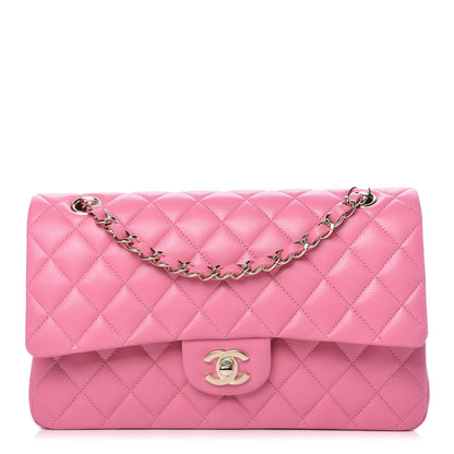 Chanel Caviar Quilted Medium Double Flap Pink 1 of 10