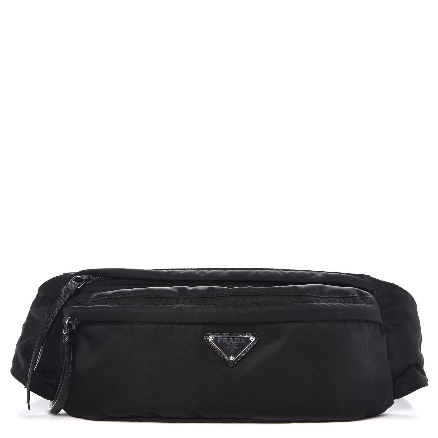 Tessuto Nylon Saffiano Belt Bag Black