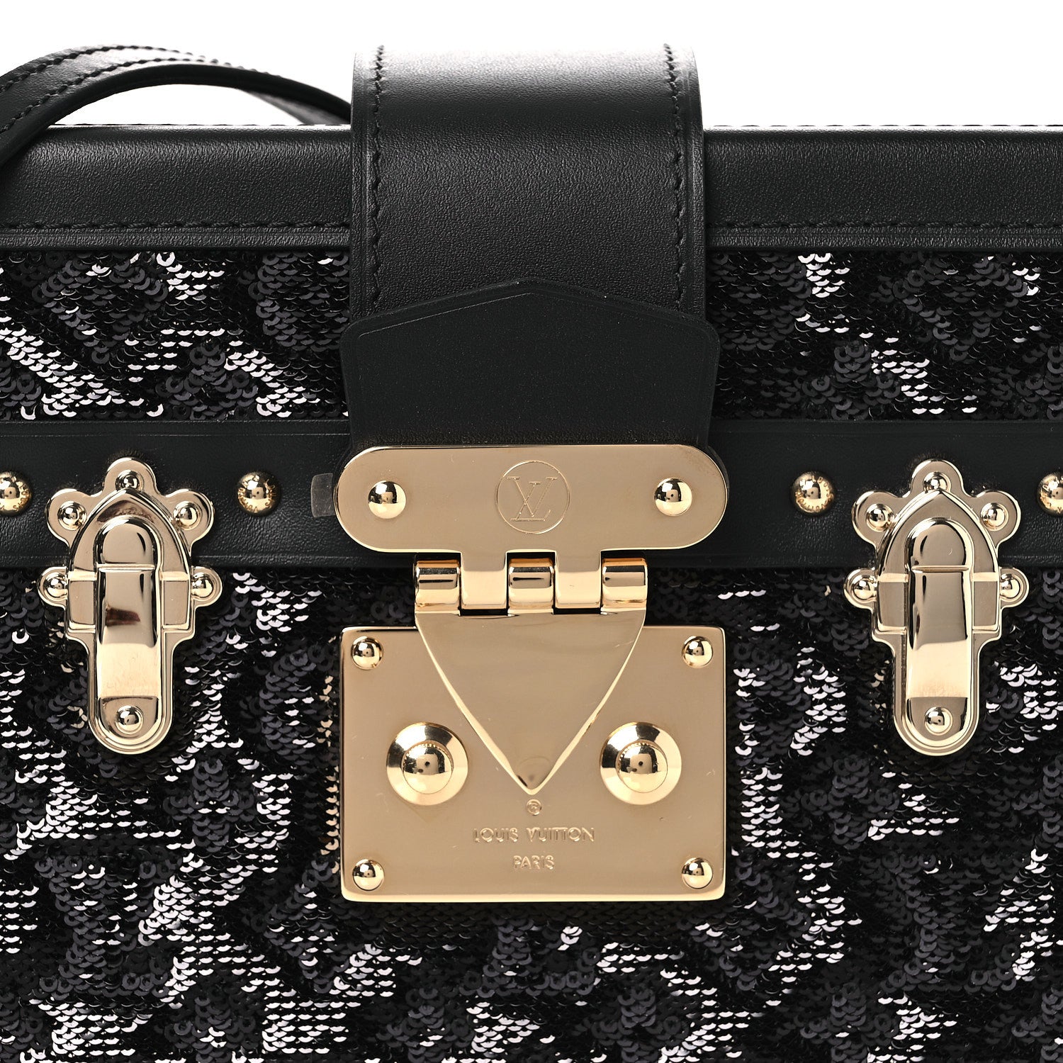 Louis Vuitton Sequins Petite Malle Black 7 of 10